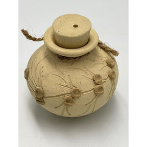 Jim Potmesil Signed Vintage Studio Art Pottery Urn Vase, Oil Lamp W Stopper EUC